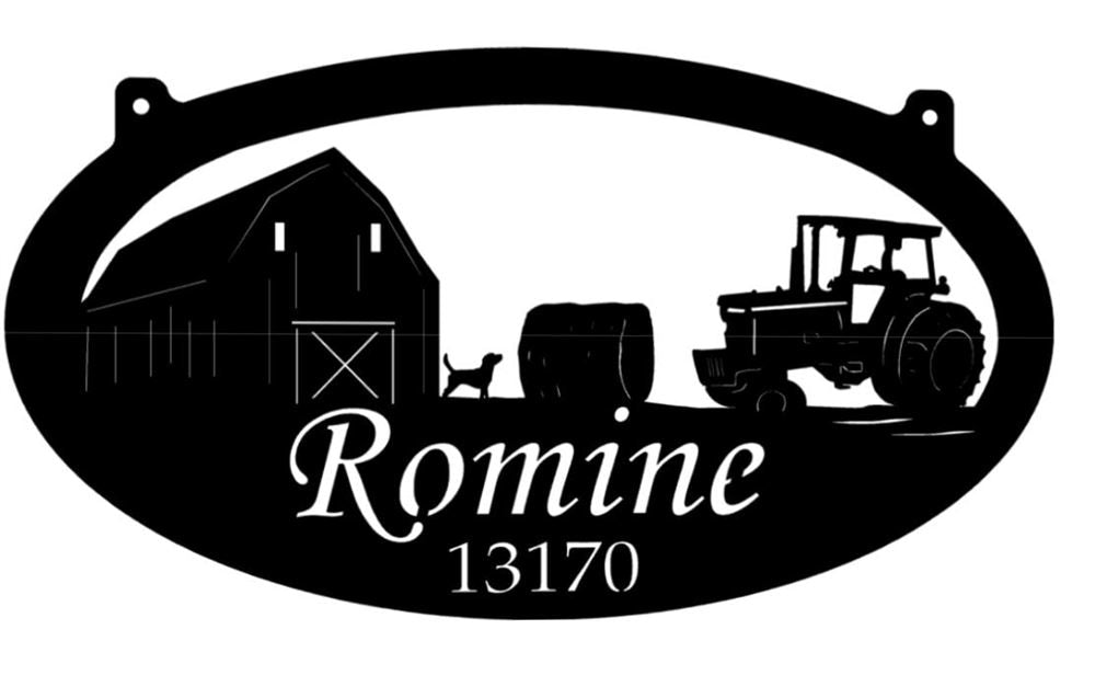 Custom Metal Farm Sign, Hay Metal Farm Sign, Gift Ideas For Farm Woman, Large Metal Outdoor Signs, Outdoor Metal Sign Frames