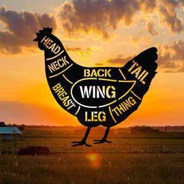 Custom Metal Farm Sign, Hen Chicken Poultry Metal Farm Sign, Gift Ideas For Farm Woman, Large Metal Outdoor Signs, Outdoor Metal Sign Frames