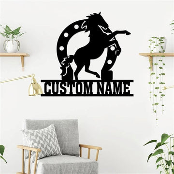 Custom Metal Farm Sign, Horse Ranch Metal Sign, Gift Ideas For Farm Woman, Large Metal Outdoor Signs, Outdoor Metal Sign Frames