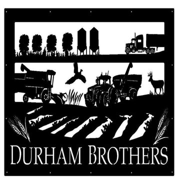 Custom Metal Farm Sign, Huge Metal Farm Sign, Gift Ideas For Farm Woman, Large Metal Outdoor Signs, Outdoor Metal Sign Frames