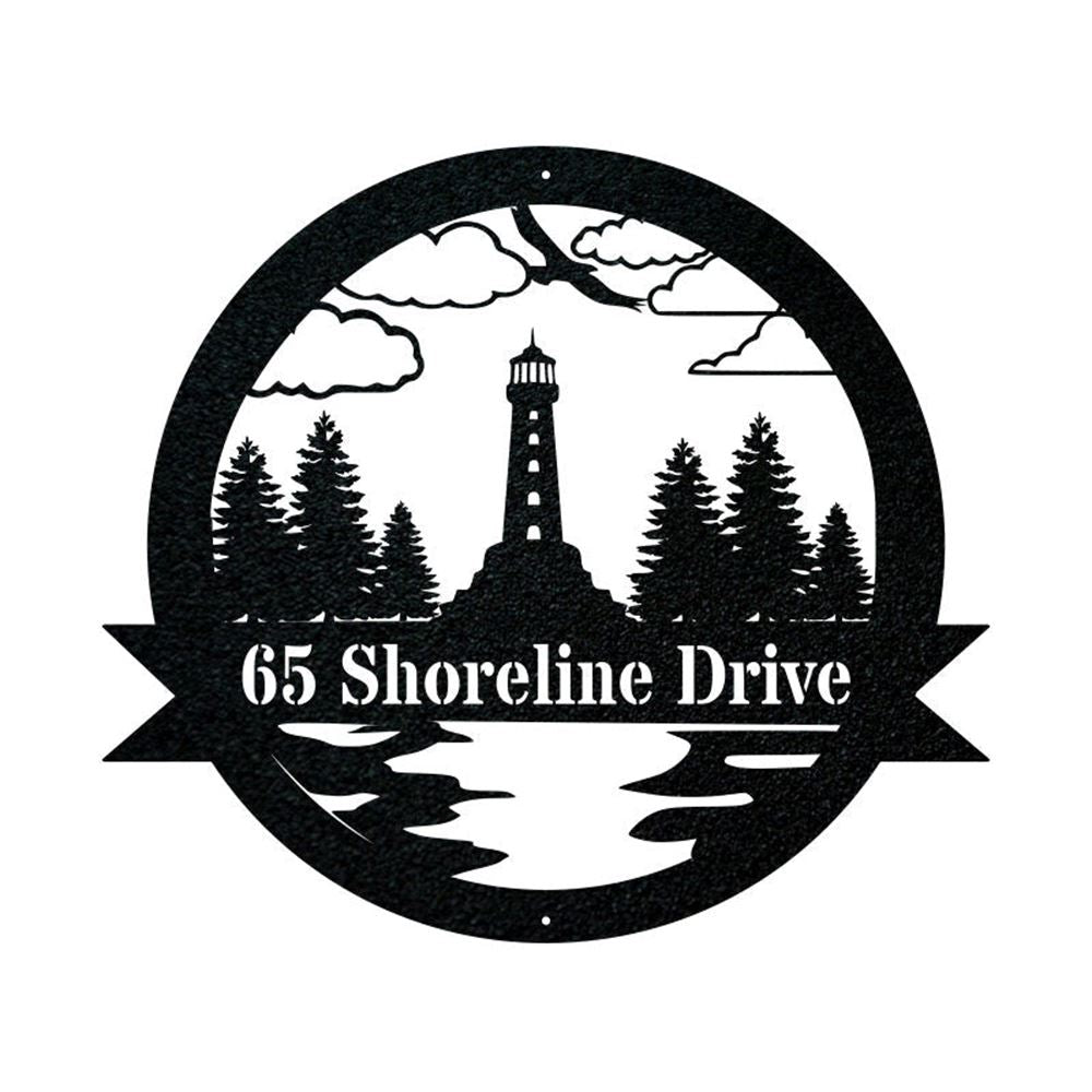 Custom Metal Farm Sign, Lighthouse Metal Sign, Gift Ideas For Farm Woman, Large Metal Outdoor Signs, Outdoor Metal Sign Frames