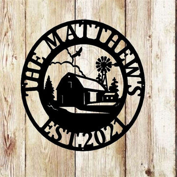 Custom Metal Farm Sign, Metal Farm House Sign, Gift Ideas For Farm Woman, Large Metal Outdoor Signs, Outdoor Metal Sign Frames