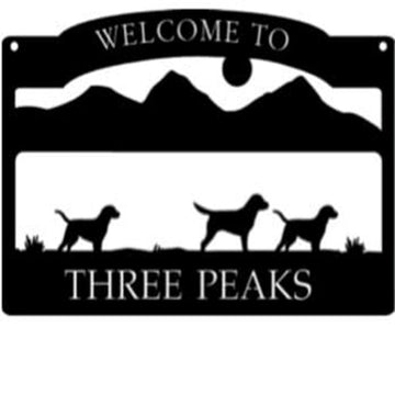 Custom Metal Farm Sign, Metal Mountain Dogs Sign, Gift Ideas For Farm Woman, Large Metal Outdoor Signs, Outdoor Metal Sign Frames