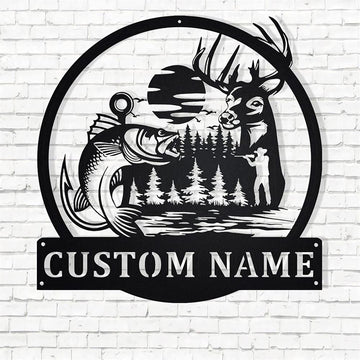 Custom Metal Farm Sign, Outdoor Hunting Metal Wall Art, Gift Ideas For Farm Woman, Large Metal Outdoor Signs, Outdoor Metal Sign Frames