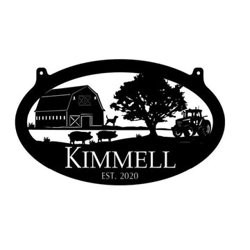 Custom Metal Farm Sign, Pig Barn Chicken Laser Cut Metal Sign, Gift Ideas For Farm Woman, Large Metal Outdoor Signs, Outdoor Metal Sign Frames