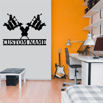 Custom Metal Farm Sign, Tattoo Machine Metal Sign, Gift Ideas For Farm Woman, Large Metal Outdoor Signs, Outdoor Metal Sign Frames