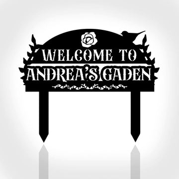 Custom Metal Farm Sign, Welcome To Our Garden Sign Metal, Gift Ideas For Farm Woman, Large Metal Outdoor Signs, Outdoor Metal Sign Frames