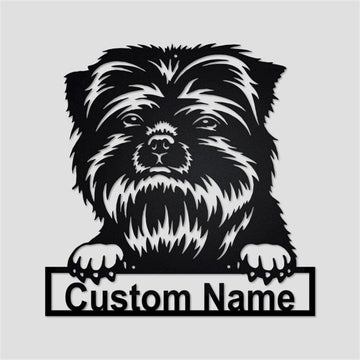Custom Metal Sign, Affenpinscher Dog Metal Sign, Anniversary Gift, Dog House Sign, Dog Wall Art, Outdoor Sign, Home Decor Sign