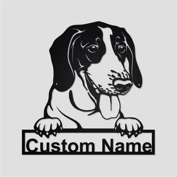 Custom Metal Sign, American Foxhound Metal Sign, Anniversary Gift, Dog House Sign, Dog Wall Art, Outdoor Sign, Home Decor Sign