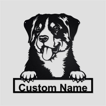 Custom Metal Sign, Appenzeller Sennenhund Metal Sign, Anniversary Gift, Dog House Sign, Dog Wall Art, Outdoor Sign, Home Decor Sign