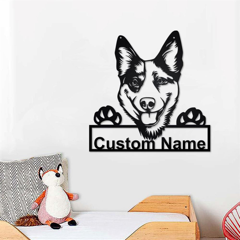 Custom Metal Sign, Australian Cattle Dog Metal Signs, Anniversary Gift, Dog House Sign, Dog Wall Art, Outdoor Sign, Home Decor Sign