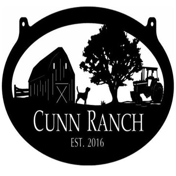 Custom Metal Sign, Barn Dog Tractor Metal Sign, Anniversary Gift, Dog House Sign, Dog Wall Art, Outdoor Sign, Home Decor Sign