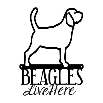 Custom Metal Sign, Beagles Dog Metal Sign, Anniversary Gift, Dog House Sign, Dog Wall Art, Outdoor Sign, Home Decor Sign