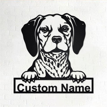 Custom Metal Sign, Belgian Brakk Metal Sign, Anniversary Gift, Dog House Sign, Dog Wall Art, Outdoor Sign, Home Decor Sign