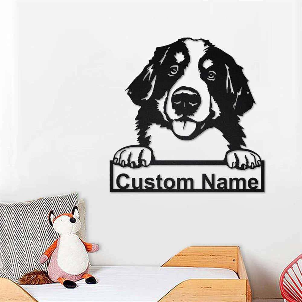 Custom Metal Sign, Bernese Mountain Dog Metal Signs, Anniversary Gift, Dog House Sign, Dog Wall Art, Outdoor Sign, Home Decor Sign