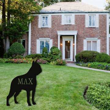 Custom Metal Sign, Boston Terrier Dog Metal Sign, Anniversary Gift, Dog House Sign, Dog Wall Art, Outdoor Sign, Home Decor Sign