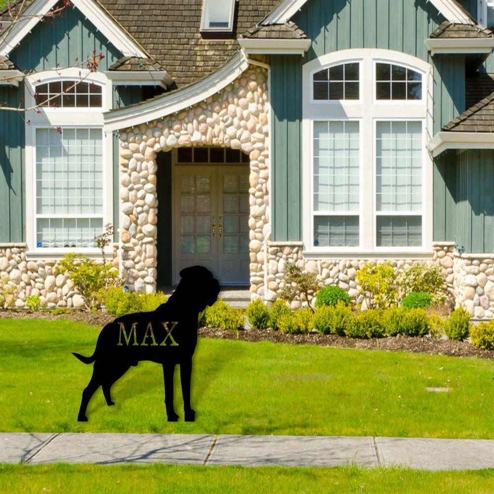 Custom Metal Sign, Bullmastiff Dog Metal Sign, Anniversary Gift, Dog House Sign, Dog Wall Art, Outdoor Sign, Home Decor Sign