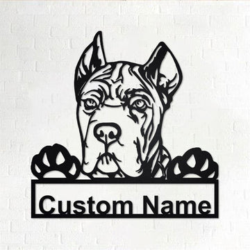 Custom Metal Sign, Cane Corso Metal Sign, Anniversary Gift, Dog House Sign, Dog Wall Art, Outdoor Sign, Home Decor Sign