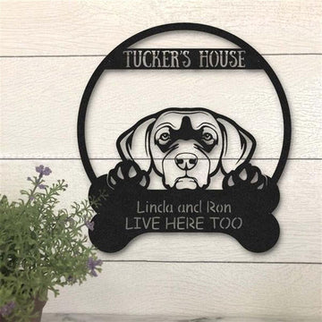 Custom Metal Sign, Chesapeake Bay Retriever Dog Lovers Funny Metal Sign, Anniversary Gift, Dog House Sign, Outdoor Sign, Home Decor Sign