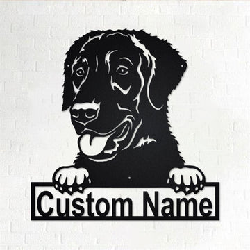 Custom Metal Sign, Curly-Coated Retriever Metal Signs, Anniversary Gift, Dog House Sign, Dog Wall Art, Outdoor Sign, Home Decor Sign