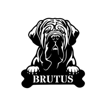 Custom Metal Sign, Dog Metal Signs, Anniversary Gift, Dog House Sign, Dog Wall Art, Outdoor Sign, Home Decor Sign