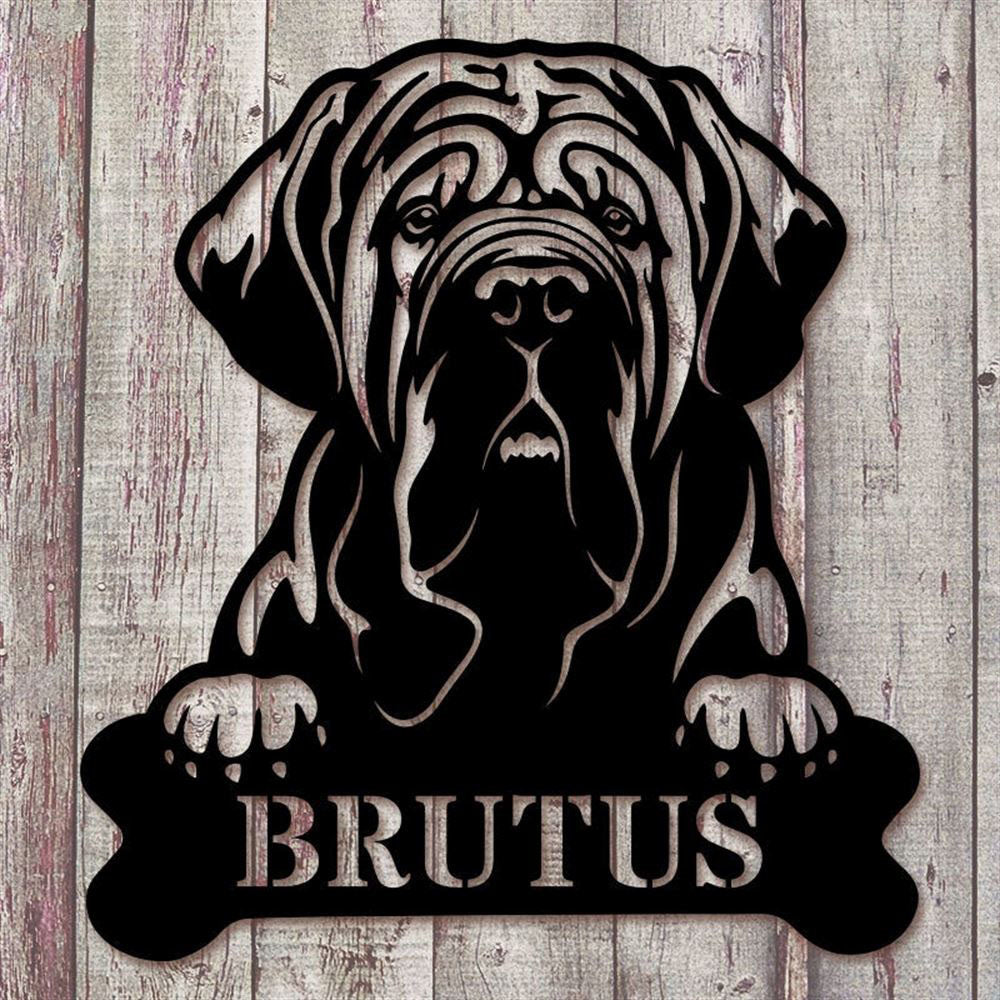 Custom Metal Sign, Dog Metal Signs, Anniversary Gift, Dog House Sign, Dog Wall Art, Outdoor Sign, Home Decor Sign