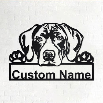Custom Metal Sign, German Shorthaired Pointer Metal Sign, Anniversary Gift, Dog House Sign, Dog Wall Art, Outdoor Sign, Home Decor Sign