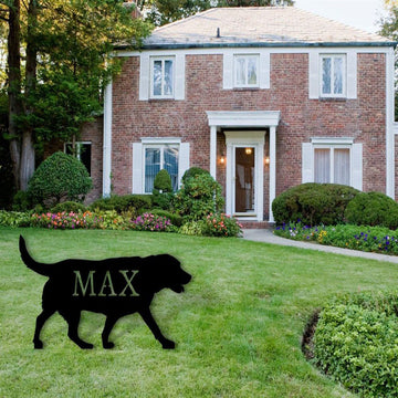 Custom Metal Sign, Golden Retriever Metal Sign, Anniversary Gift, Dog House Sign, Dog Wall Art, Outdoor Sign, Home Decor Sign