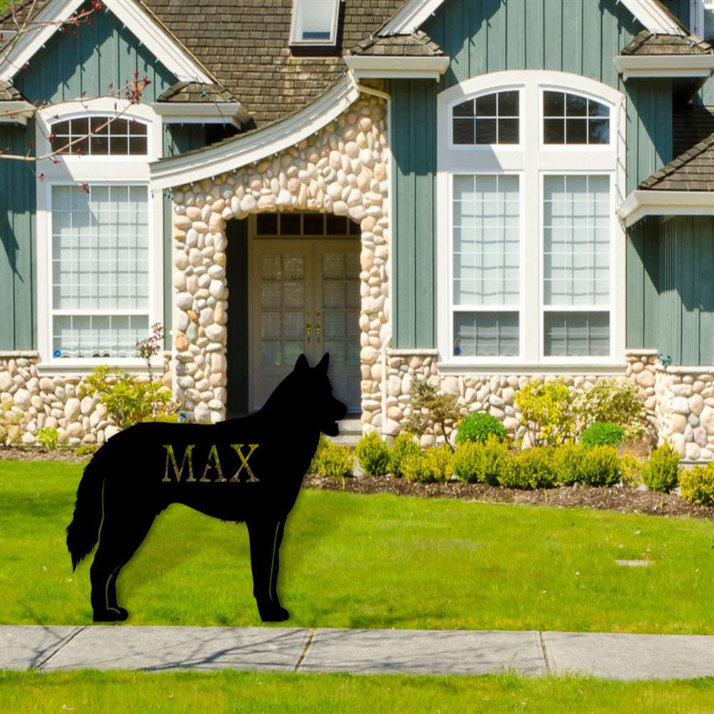 Custom Metal Sign, Husky Dog Metal Sign, Anniversary Gift, Dog House Sign, Dog Wall Art, Outdoor Sign, Home Decor Sign