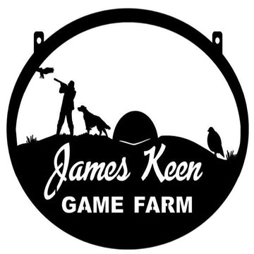 Custom Metal Sign, Metal Quail Hunter Sign, Anniversary Gift, Dog House Sign, Dog Wall Art, Outdoor Sign, Home Decor Sign