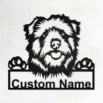 Custom Metal Sign, Norfolk Norwich Terrier Dog Metal Sign, Anniversary Gift, Dog House Sign, Outdoor Sign, Home Decor Sign