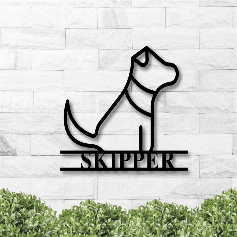 Custom Metal Sign, Pet Name Sign Metal Sign, Anniversary Gift, Dog House Sign, Dog Wall Art, Outdoor Sign, Home Decor Sign