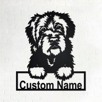 Custom Metal Sign, Portuguese Water Dog Metal Sign, Anniversary Gift, Dog House Sign, Dog Wall Art, Outdoor Sign, Home Decor Sign