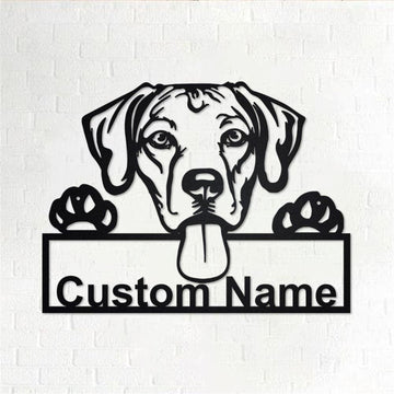 Custom Metal Sign, Rhodesian Ridgeback Dog Metal Sign, Anniversary Gift, Dog House Sign, Dog Wall Art, Outdoor Sign, Home Decor Sign