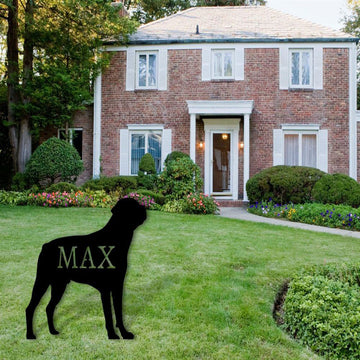 Custom Metal Sign, Rottweiler Name Metal Sign, Anniversary Gift, Dog House Sign, Dog Wall Art, Outdoor Sign, Home Decor Sign