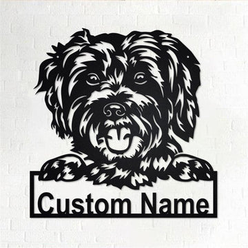 Custom Metal Sign, Schnoodle Dog Metal Sign, Anniversary Gift, Dog House Sign, Dog Wall Art, Outdoor Sign, Home Decor Sign