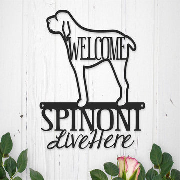 Custom Metal Sign, Spinone Italiano Dog Metal Sign, Anniversary Gift, Dog House Sign, Dog Wall Art, Outdoor Sign, Home Decor Sign