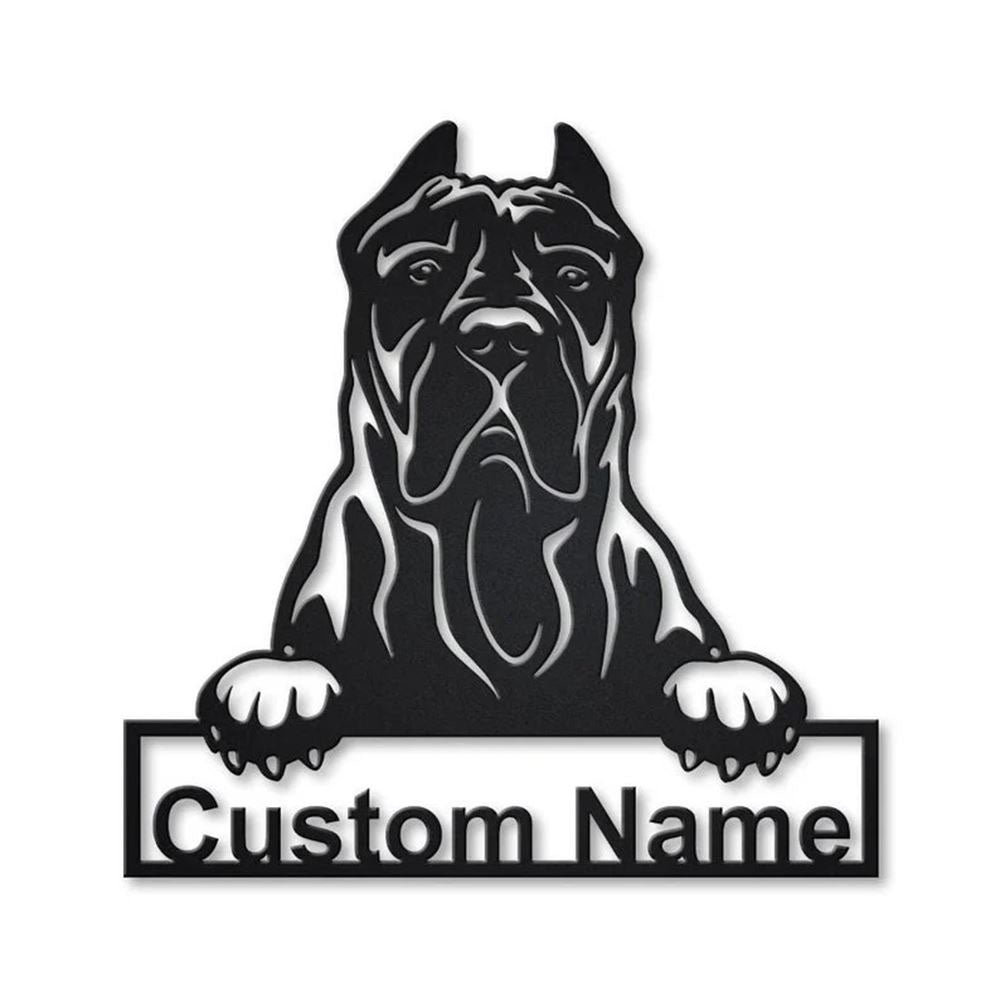 Custom Presa Canario Dog Metal Sign, Led Lights Presa Canario Metal Sign, Dog Lover Gift, Dog Wall Sign, Home Decor Sign