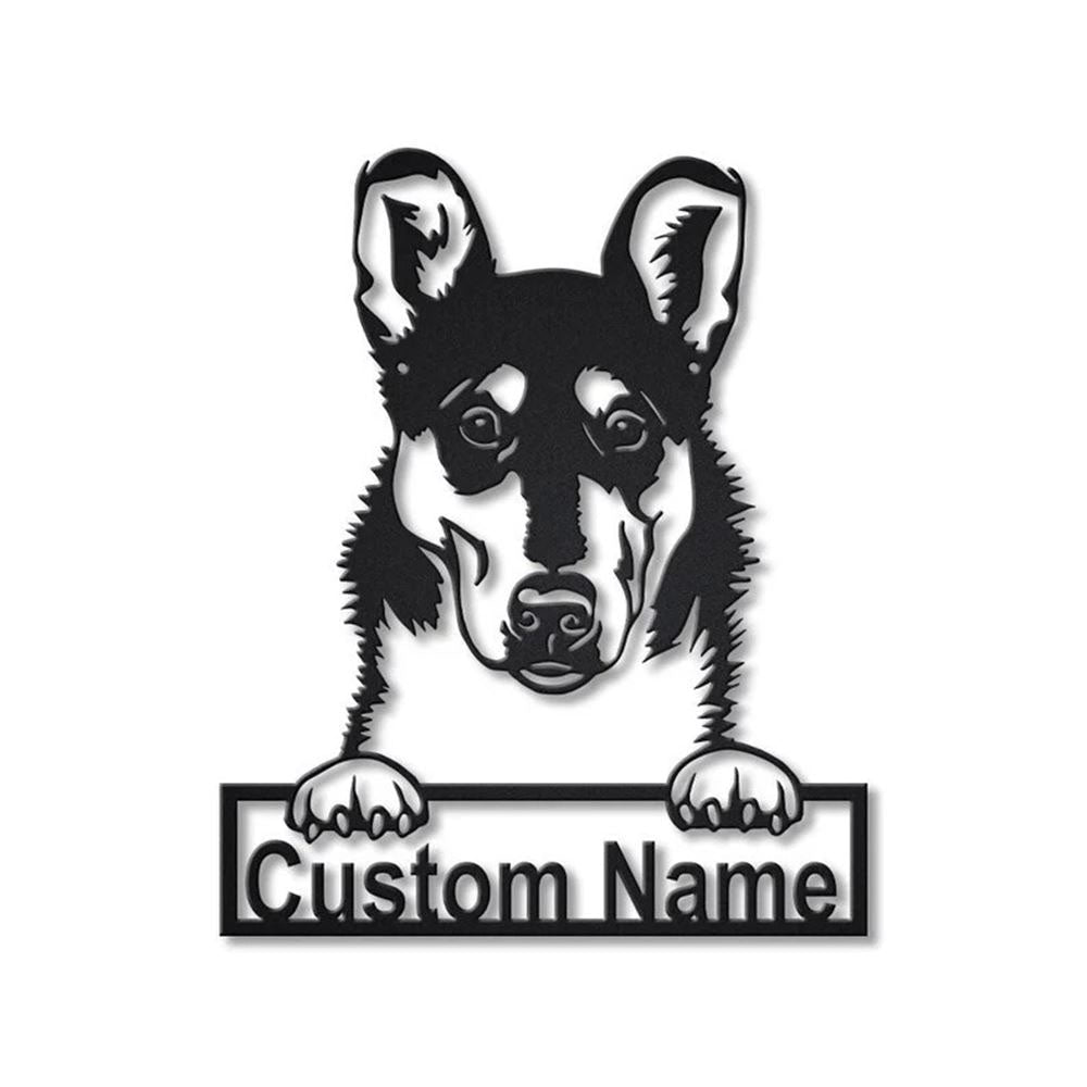 Custom Smooth Collie Dog Metal Sign, Led Lights Smooth Collie Sign, Dog Lover Gift, Dog Wall Sign, Home Decor Sign