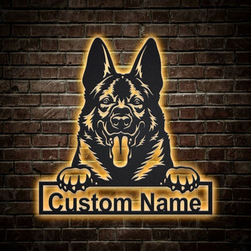 Custom West Gothic Dog Metal Sign, Led Lights West Gothic Sign, Dog Lover Gift, Dog Wall Sign, Home Decor Sign