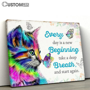 Cute Cat Wall Art - Cat Lady Gift for Women