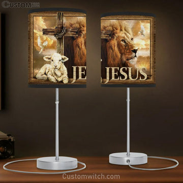 Cute Lamp, Cross Symbol, Amazing Lion, Jesus Table Lamp