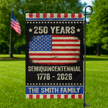 Celebrate 250th Anniversary United States Semiquincentennial Garden Flag Gift for Family