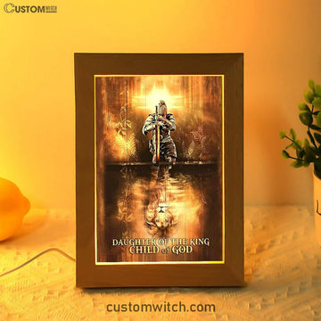 Daughter Of The King Child Of God Frame Lamp Art - Women Warriors Lion Frame Lamp Prints - Lion Frame Lamp Art