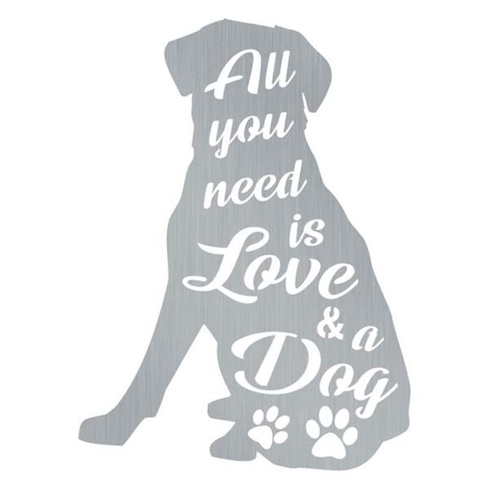 Dog Love Customized Metal Signs, Anniversary Gift, Dog Wall Decor, Dog Wall Art, Home Decor Sign