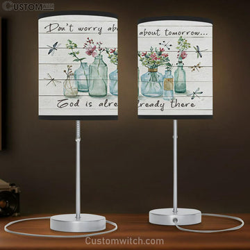 Don't Worry About Tomorrow Table Lamp Gift - Christian Bedroom Decor