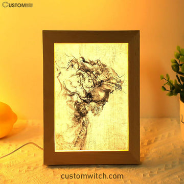 Drawing Jesus Christ Frame Lamp Art - Jesus Frame Lamp Pictures - Christian Night Light