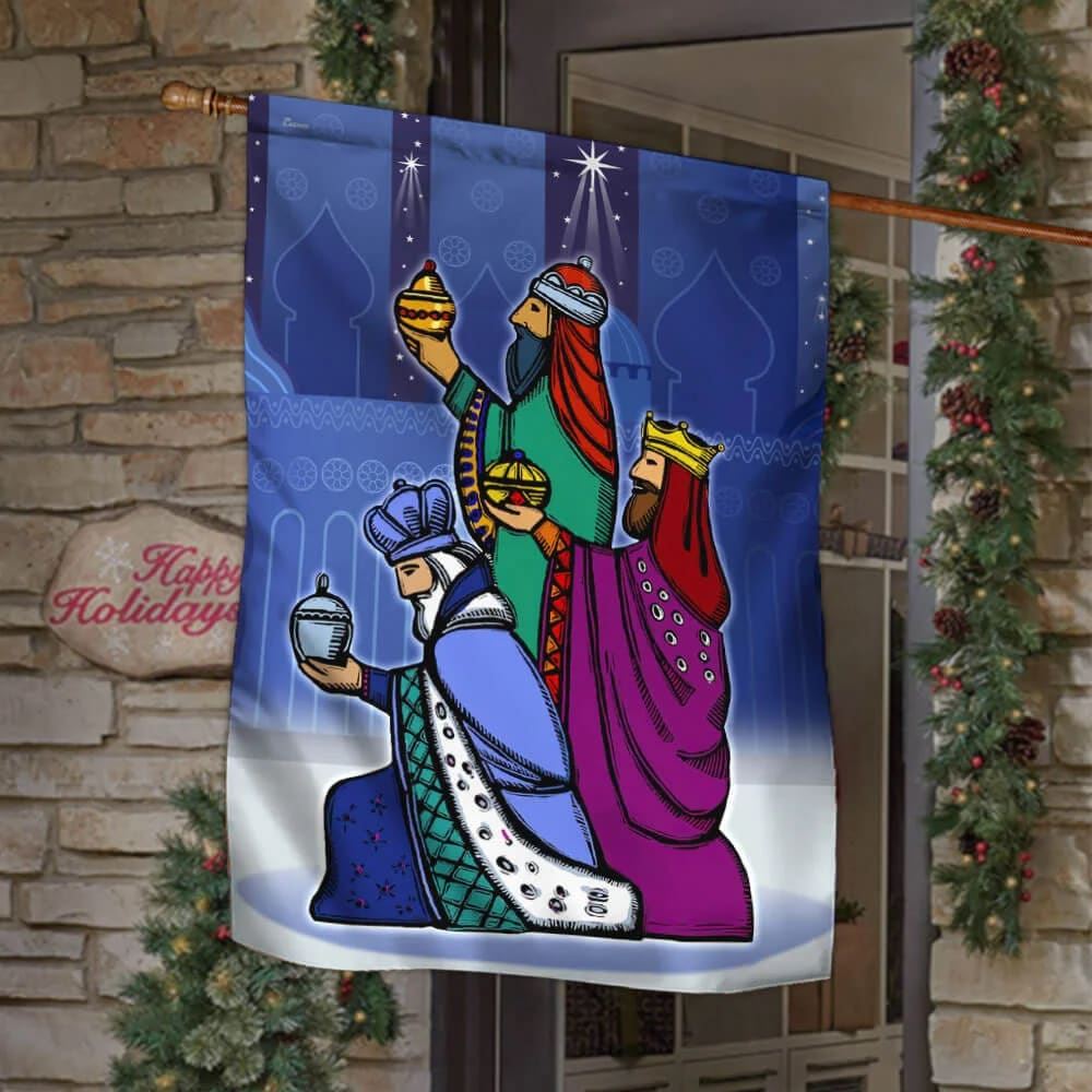 Epiphany Day Three Kings Flag Happy Day, Outdoor Christian House Flag, Christian Flag, Scripture Flag, Garden Banner
