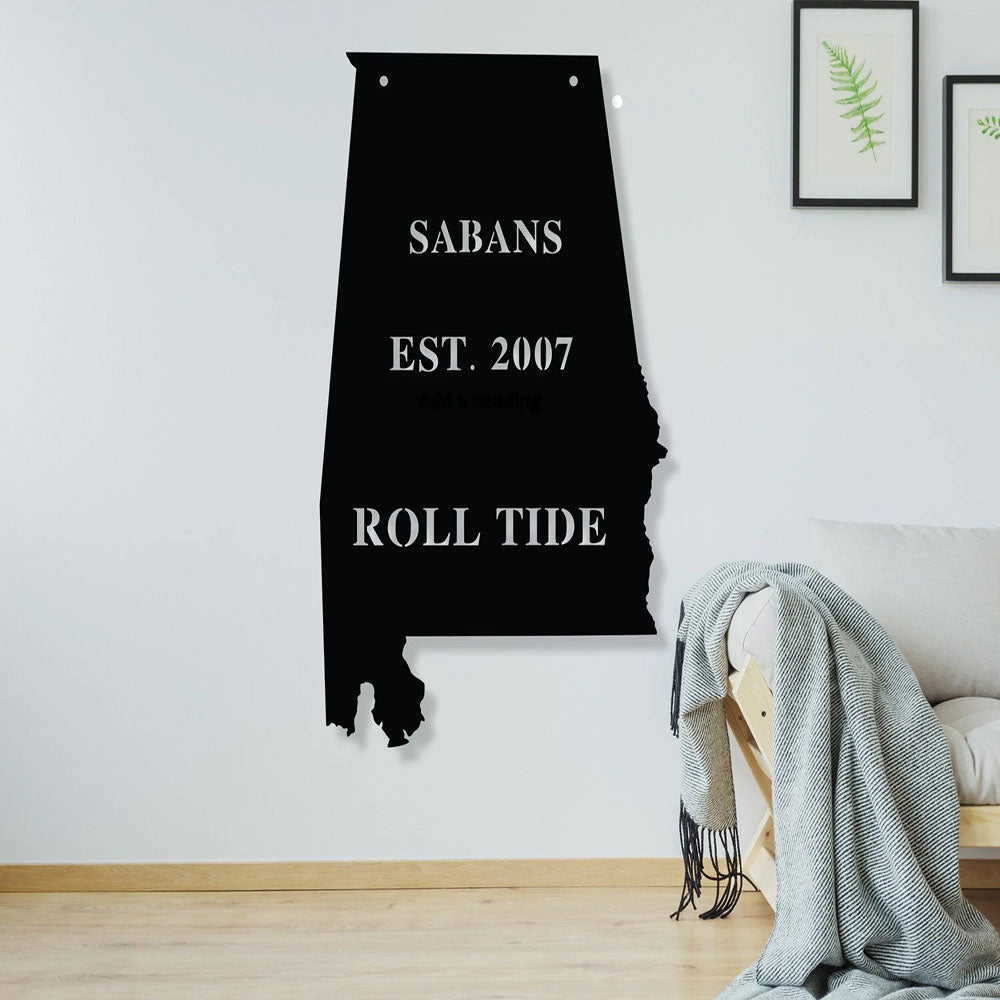 Established Family Sign, Metal Address Sign, Metal Monogram Sign, Wall Metal Sign, Home Decor Sign, Anniversary Gift, Wall Decoration Art