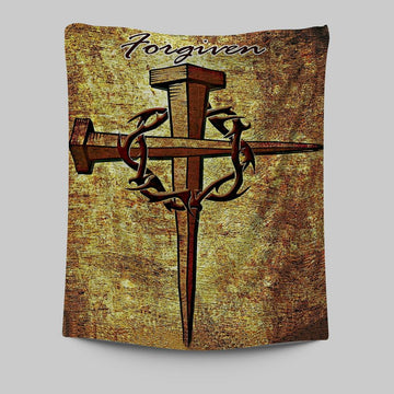 For Given Cross Tapestry Wall Art - Christian Wall Tapestry - Religious Tapestries Wall Hanging Prints
